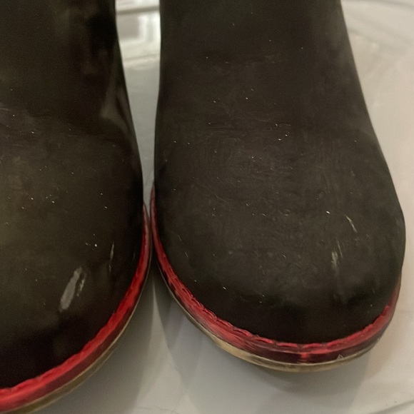 Justin Reece England Black Suede Ankle boots size 41 - Picture 4 of 6